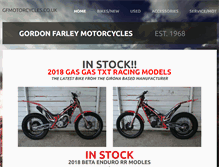 Tablet Screenshot of gfmotorcycles.co.uk